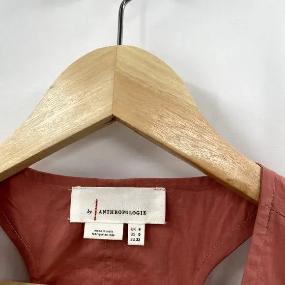 Anthropologie pink seamed vest top - Picture 4 of 10